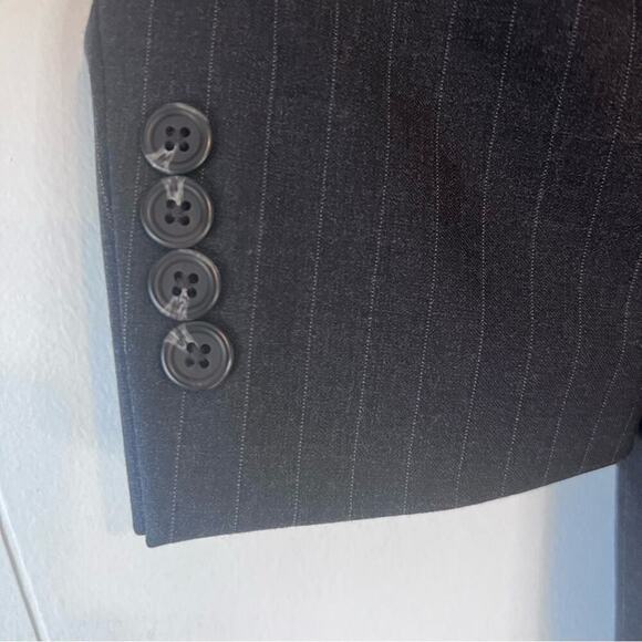 Ralph Lauren Wool Gray Pinstripe Business Casual Suit Blazer Jacket. 44 L - Picture 2 of 12